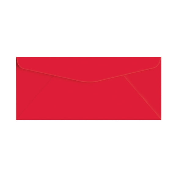 Red Bright Color #10 Envelopes - Great for Mailing Letters, Business Memos, Invitations, Invoices, Bills | 4 1/8" x 9 1/2" | 100 Envelopes