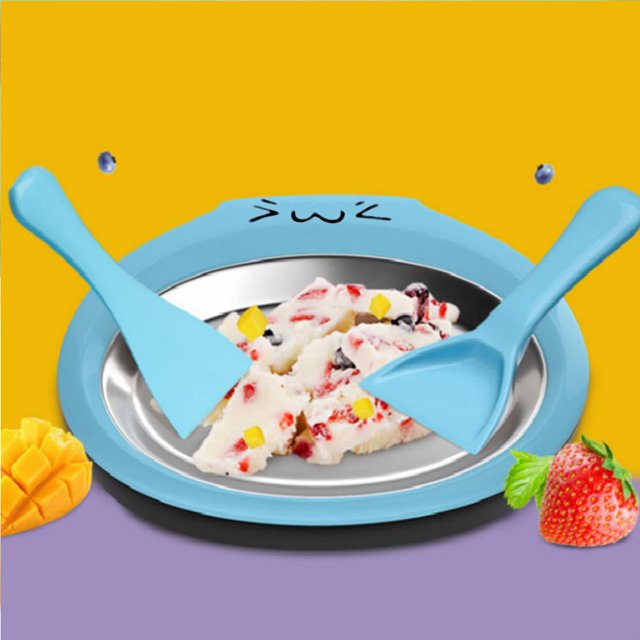 Fabricante de de Haga increíbles postres de en casa en un enrollado de bricolaje de grado alimenticio instantáneo, parrill Azul Baoblaze fabricante de helados