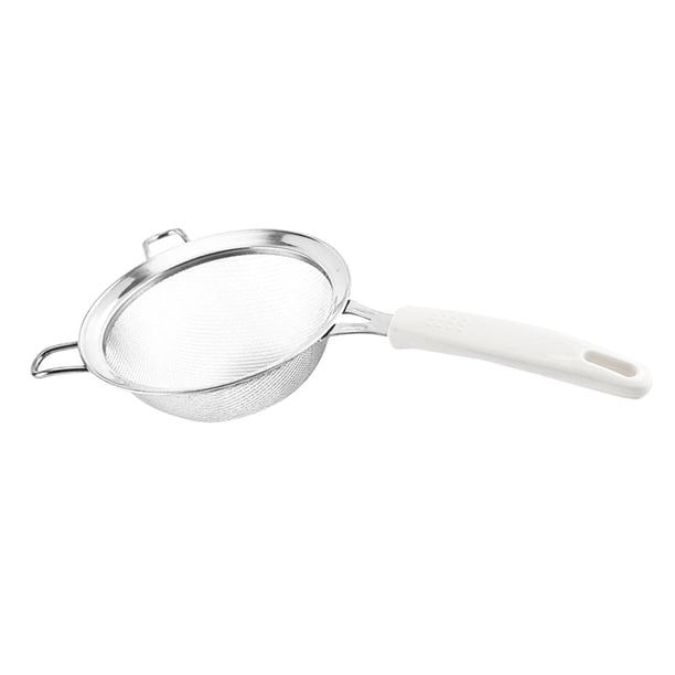 Colador de malla fina de acero inoxidable, colador de cocina, de alambre, de harina para té, verduras, frutas de cocina doméstica 14cm