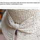 thumbnail image 4 of Qarigey Sombrero de paja de verano Bowknot de ala ancha Sombreros para el sol Playa Deporte al aire libre Transpirable Ahuecado Sombrilla de Sombreros Naranja M (56-58 cm), 4 of 6