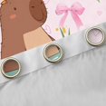 thumbnail image 4 of Erosebridal Cute Capybara Duck Black Out Curtains For Teens,Dreamy Bow Flowers Curtains Pack of 2 (42x63 Each) For Kids Boy Girls,Luxury Bedroom Decor, 4 of 6