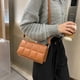 thumbnail image 3 of Bolsos de mujer Bolso de malla cuadrada Bolso de hombro a cuadros para mujer Bolso cruzado con sangría, 3 of 5