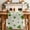 Green, variant on St. Patrick's Day Table Runner 36 Inches Long Farmhouse Dress Scarves, Spring Green Lucky Shamrock Vintage Beige Dining Tablerunner for Coffee Table/Kitchen Island/Party Décor, Small 13" x 36"