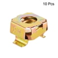 thumbnail image 2 of Unique Bargains M8 Cage Nuts for Server Rack Furniture Carbon Steel Yellow Zinc Plated 10Pcs, 2 of 3