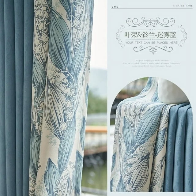 Chenille Curtain Bedroom High-end Sense Thickened Full Blackout 2023 New Living Room Light Luxury Modern American Pastoral Style