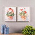 thumbnail image 4 of Melrose Framed Potted Geranium Print Wall Decor, Rustic, Plastic, 4 of 4