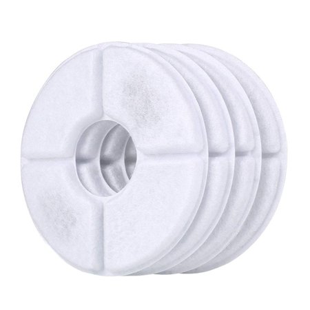 Machinehome 4PCS/Set Cat Water Fountain Relacement Filters Activated Carbon Water Dispenser Filter for Pet Flower Water Fountain