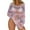 Pink, variant on Women's Swimsuit Cover Ups Sheer Fishnet Beach Shirt Off Shoulder Sun Protection Knit Sweater Casual Beach Cover Up