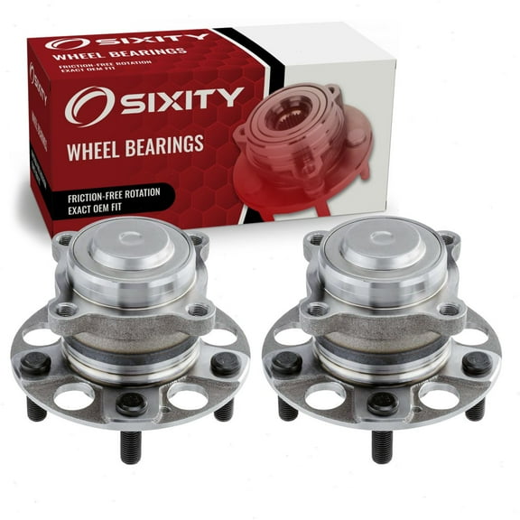 Sixity Auto 2 pc 512544 Wheel Bearing Hub Assembly compatible with Acura TLX 2015-2020, for Honda Accord 2013-2020 - 5 Lug