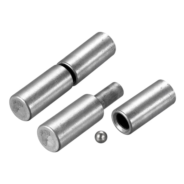 Soldadas Cilíndricas Bisagras, 90mm x 20mm Macho a Hembra Hierro Bisagra Pasador para Metal Hogar Portón Puerta Ventana 4 Pares