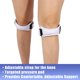 thumbnail image 4 of Par Rodillera Protector, Correa Ajustable para Deporte Equitación Baloncesto Carrera Poliéster, Blanco Unique Bargains rodilleras, 4 of 7