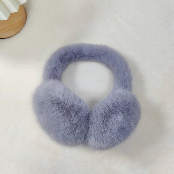 Pyhlmscde Unisex Warm Furry Winter Outdoor EarMuffs Foldable Ear Warmer, Earmuffs for Women, Ear Muffs for Winter Women, Winter Earmuffs for Women