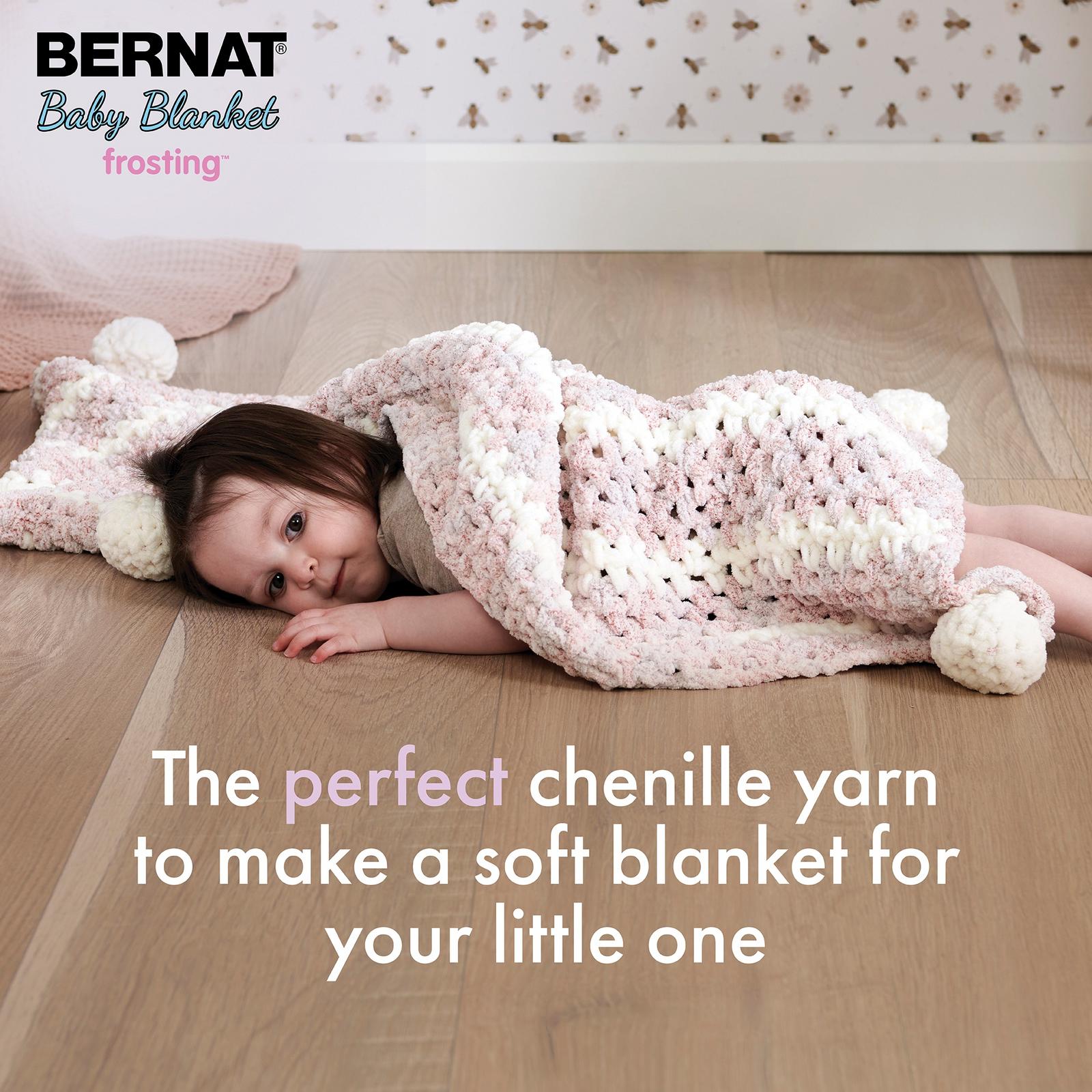 Bernat® Baby Blanket Frosting™ #6 Super Bulky Polyester Fil, 10.5oz/300g 220 Yards BABY BLANKET FROSTING FIL