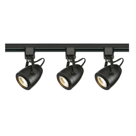 

Track Lighting 3 Light With Black Finish Steel Direct Wired LED 3 inch 108 Watts