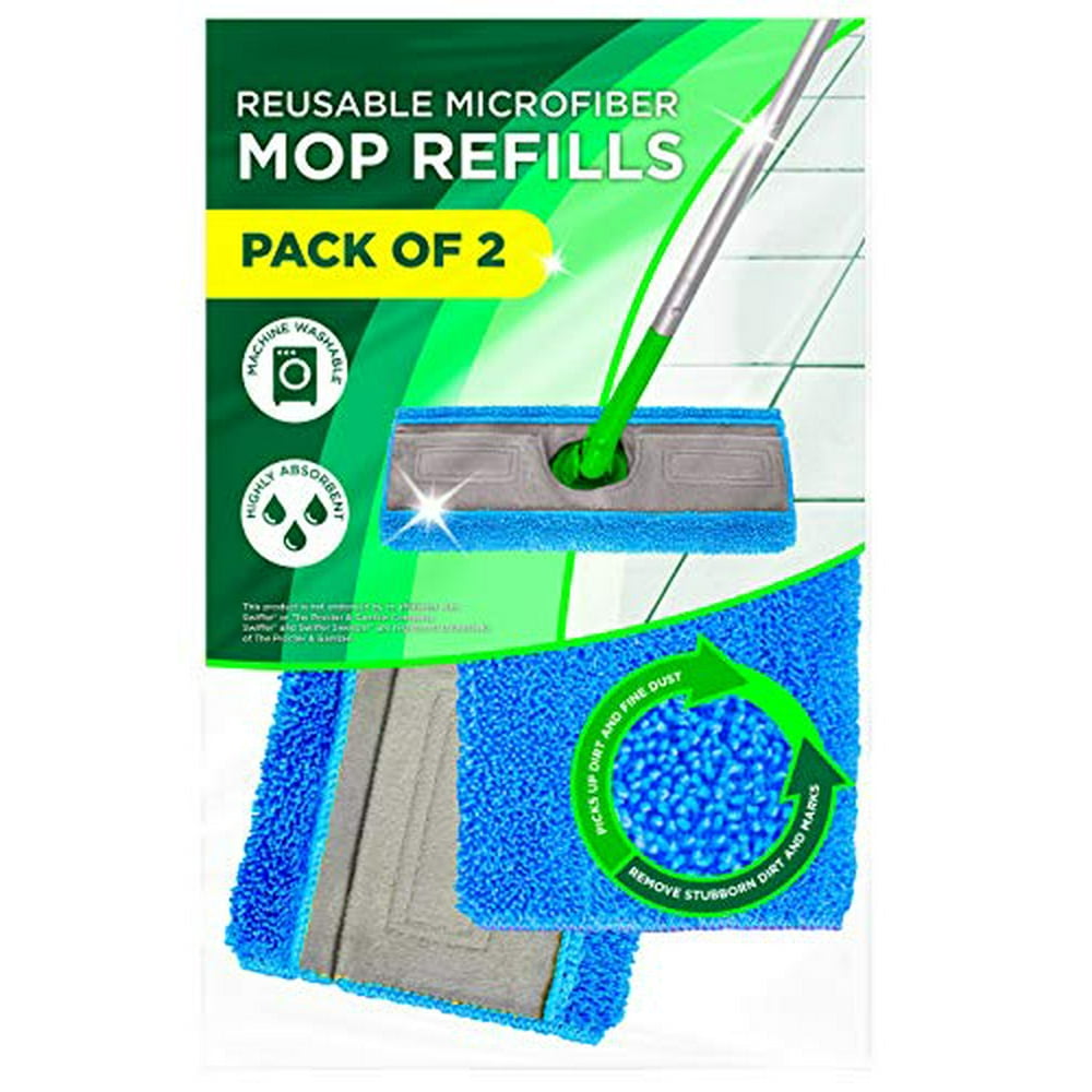Reusable Mop Pads Fit Swiffer Sweeper Washable Reusable Microfiber