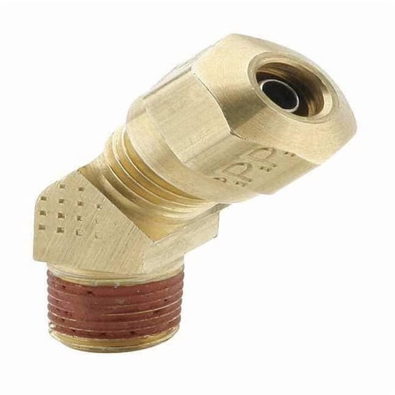 Parker Elbow, Brass, Comp. 1/4 in, MNPT 1/4 in VS279NTA-4-2