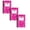Hot Pink, variant on Composition Book, Wide Ruled Composition Notebook, College Ruled, Marble Composition Books for Working Notes Taking Writing, 60 Pages/30 Sheets, 3 Pack, 5.5" x 8.27"
