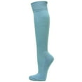 thumbnail image 3 of Couver Unisex Solid Youth / Kids Knee High Sports Athletic Baseball Softball Socks, Carolina Blue, Large, 1 Pair, 3 of 7