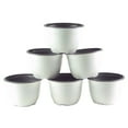 thumbnail image 2 of Poppelmann VAA717P6 6 in. Plastic Pot White & Gray - Pack of 6, 2 of 2