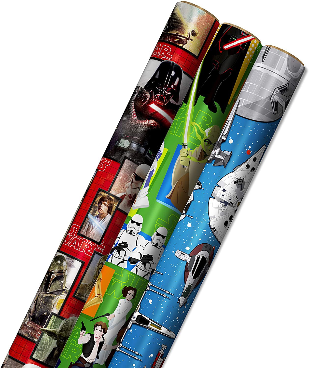 Star Wars Darth Vader and Stormtroopers Christmas Wrapping Paper Roll, We  Don't Want to Unwrap Presents Anymore — These Wrapping Papers Are Way Too  Cute!