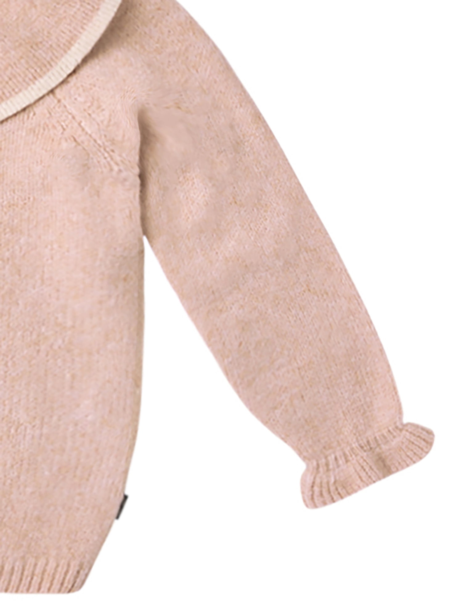 Modern Moments by Gerber Toddler Girl Cardigan with Tipped Rib Collar, Sizes 12 Months - 5T