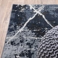 thumbnail image 5 of HomeRoots 508623 3 x 5 ft. Blue Gray & Beige Abstract Power Loom Stain Resistant Rectangle Area Rug, 5 of 8
