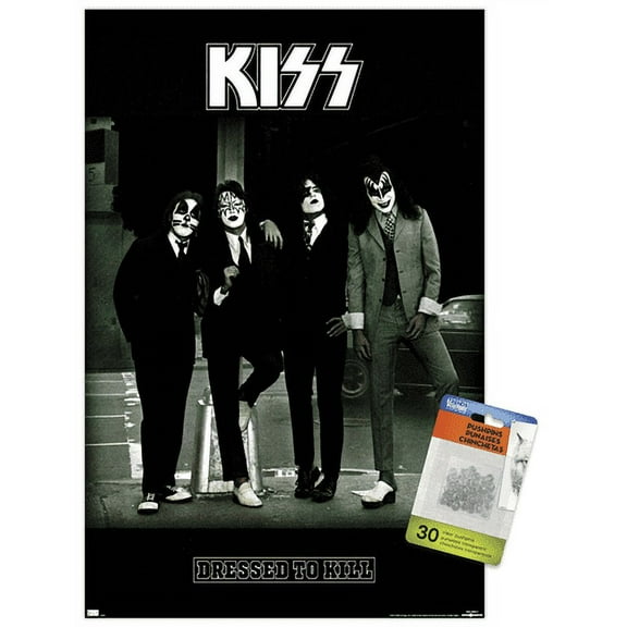 Kiss - Dress To Kill Wall Poster with Push Pins, 14.725" x 22.375"