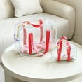 thumbnail image 1 of Fiudx Bolsa de Playa de Pvc Transparente, Impermeable, de Gran Capacidad, Multiusos, Duradera y Ligera, Ideal para Viajes, Oficina y Gimnasio. 35 X 26 X 3 Cm, 20 X 11 X 3 Cm., 1 of 7