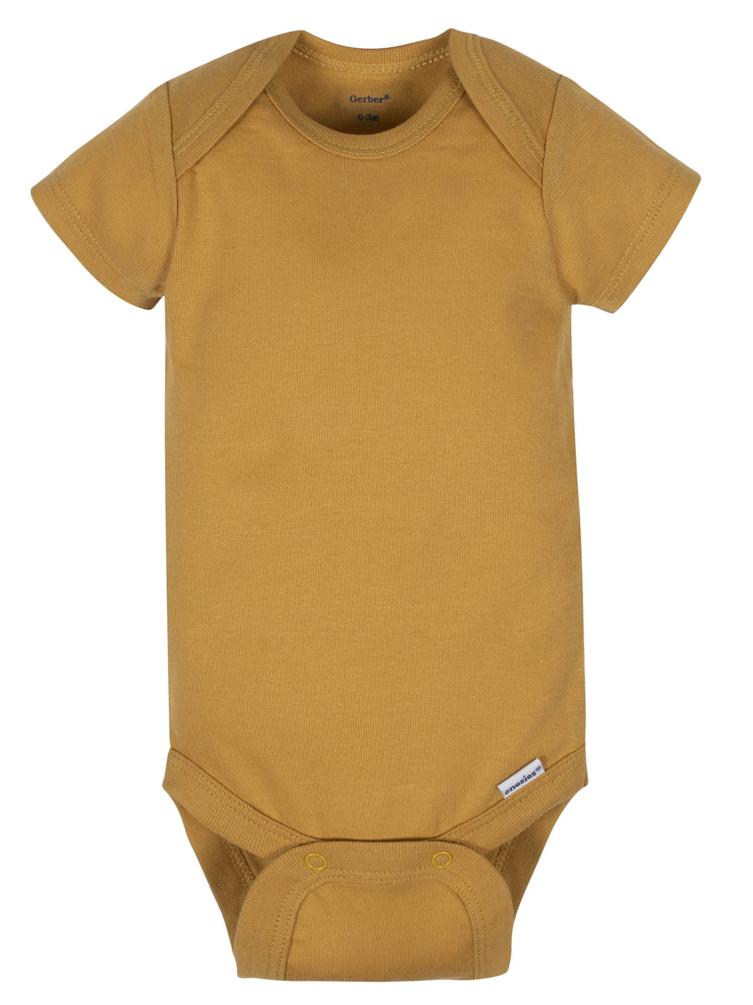 Gerber Organic Cotton Short Sleeve Onesies Bodysuits, 3pk (Baby Boy)