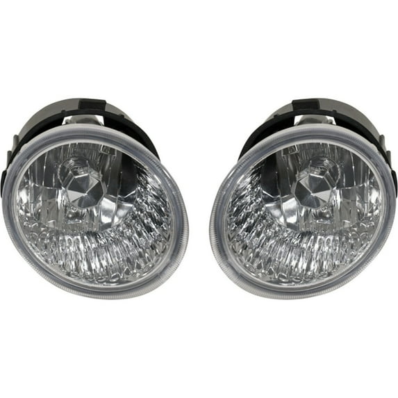 Set of 2 Fog Lights Driving Lamps Front Driver & Passenger Side Left Right Pair