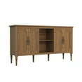 thumbnail image 6 of HLR 59" Mid Century Modern Sideboard Buffet Cabinet with 4 Doors, Brown Cabinet with Shelf, Vintage Large Sid, 6 of 13