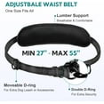 thumbnail image 3 of Hands Free Dog Leash with Zipper Pouch, Dual Padded Handles and Durable Bungee for Walking, Jogging and Running Your Dog, 3 of 17