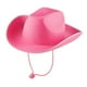 thumbnail image 5 of Sombrero de vaquero Sombreros de vaquera Sombrero de sol de ala ancha decorativo y cómodo Sombrero de jazz rosa, 5 of 9
