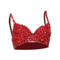 thumbnail image 2 of APLVFFZH Sequin Corset Costume Push up Bra for Nightclub Belly Dance Show Girls Rave L, 2 of 9