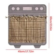 thumbnail image 2 of BingTong Oven Skirt Curtain For Door, Handmade Oven Skirts, Oven Curtain Tie Top, Farmhouse Kitchen Decor, Heat-Resistant, Hide Clutter, For Oven,Dishwashers, Washing Machine A, 2 of 5