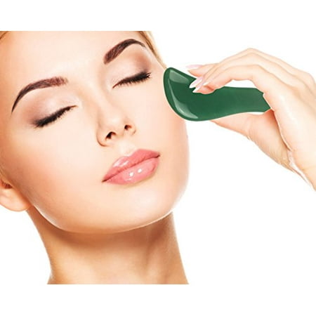 Quality Spa (LURE Jade Gua Sha Trigger Point Massage Board - Anti-Aging Spa Quality Acupuncture Handmade GuaSha for)