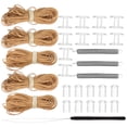 thumbnail image 1 of Miangastore 1 Set Pleated Shade Repair Kit RV Window Shade Restringing Kit Camper Blinds Replacement Parts, 1 of 8