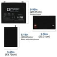 thumbnail image 2 of 12V 55Ah SLA Battery Replacement for CCA500 CA525 (51R-60-500), 2 of 6