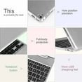 thumbnail image 6 of Case with Keyboard for iPad 9.7 6th Generation(2018), 5th Gen(2017), Air 2/Air 1, iPad Pro 9.7, Smart Slim Cover with Bluetooth Keyboard, 6 of 7