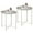 Beige, variant on Taomika Blue Side Table / End Table with Round Removable Tray, Set of 2