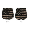 thumbnail image 5 of Fotbe American Flag with Desert Camouflage Womens High Waist Running Shorts Athletic Workout Quick Dry Shorts for Women with Pockets Gym Yoga Summer Shorts-XX-Large, 5 of 9