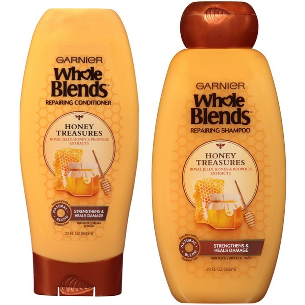 Garnier Whole Blends Repairing Shampoo & Conditioner Honey Treasures