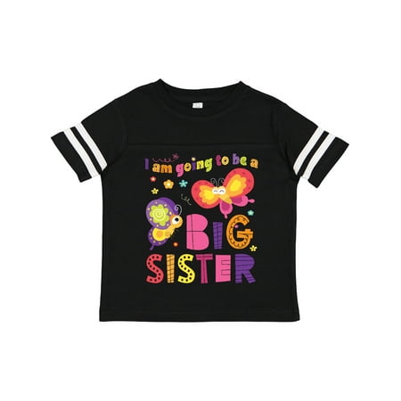 

Inktastic Butterflies I Am Going to Be a Big Sister Gift Toddler Toddler Girl T-Shirt