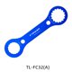 thumbnail image 4 of Wosthever 1 par de llaves de bicicleta, herramientas de reparación portátiles, llave de soporte inferior de Metal, llave de eje central para bicicleta Ciclismo A (BB-44) Wosthever OD001869-01, 4 of 6