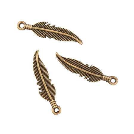 - Fun Express - Feather Charm - Craft Supplies - Adult Beading - Charms - 12 Pieces