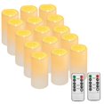 thumbnail image 1 of Velas sin llama de plástico para exteriores Biyanuo con mando a distancia, paquete de 15, 1 of 7