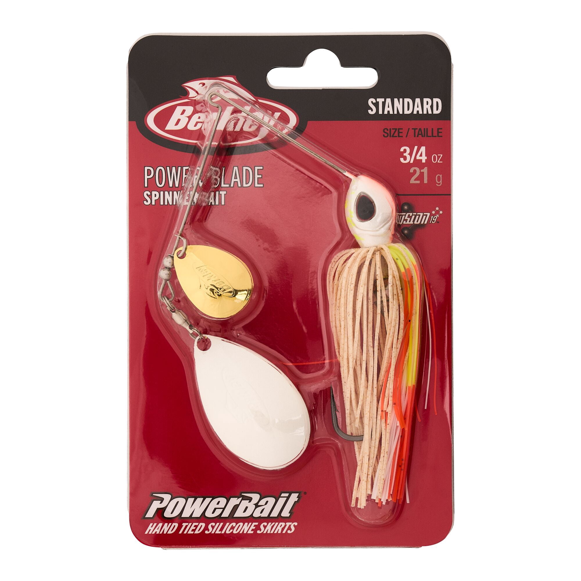 Berkley Power® Blade Standard, Spinnerbaits, Coleslaw/Gold + White (1 Count)