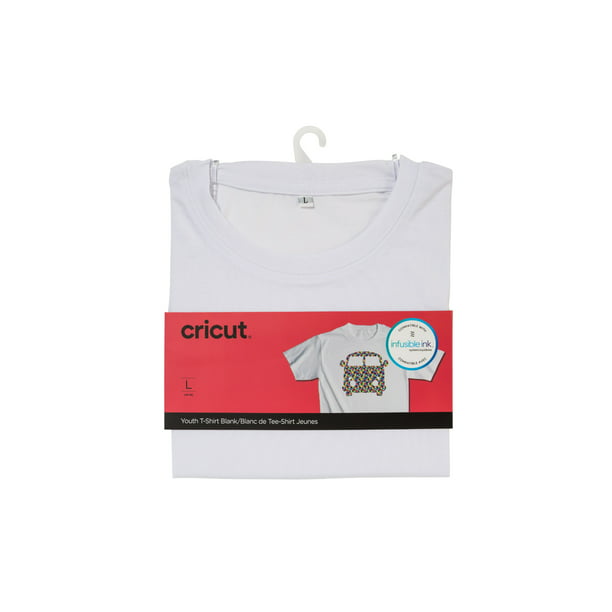 Download Cricut Youth Crew Neck T-Shirt Blank, White - Large - Walmart.com - Walmart.com