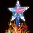 thumbnail image 4 of Luces LED de estrella para la parte superior del árbol de Navidad, lámpara de estrella brillante, luz nocturna brillante, adornos para la parte superior del árbol de Navidad, decoración para fiestas e, 4 of 5