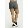 thumbnail image 5 of TheLovely Women High Waist Soft Cotton Stretch 12" Workout Running Yoga Tights Shorts, 5 of 6